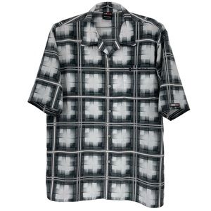 South Pole Short Sleeve‎ Button Front Collared Shirt Light Weight Size Large Men